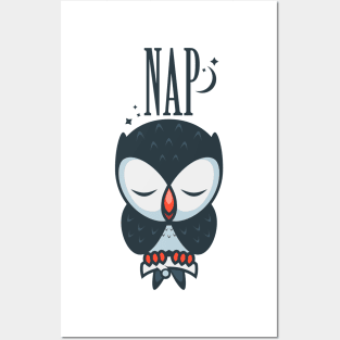 Owl Nap Posters and Art